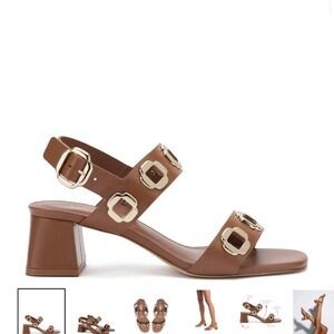 BRAND NEW Larroudè Milan Sandal in color Caramel. Size US 8.